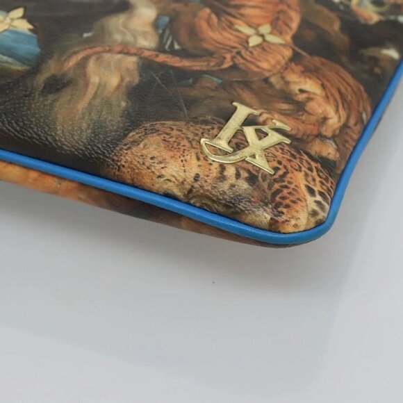 LOUIS VUITTON Celty Pochette Plat Pouch Koons Rubens M64617 LV Auth 132960A - Picture 4 of 16